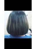 ボブでもグラデーションカラー