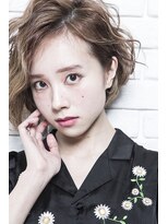 ミエルヘアービジュー(miel hair bijoux)&nbsp;ラフな抜け感☆可愛い小顔ボブ【miel hair bijoux】