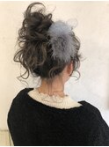 ［ange  maco］ミディアムのアップスタイル