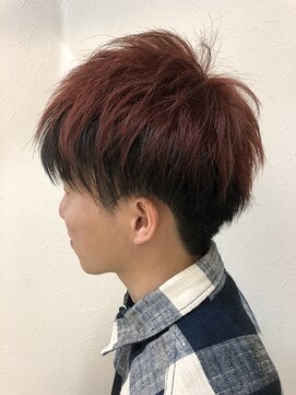 アルファ ヘアー デザイン(alpha hair design) デザインカラー ツーブロック 刈り上げ マッシュ