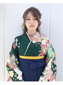 hakama × half up【Steed/立川】