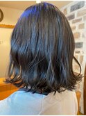 透け感たっぷりブルーグレージュ