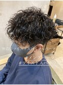 無造作ツイストスパイラルパーマ【佐藤和弥】