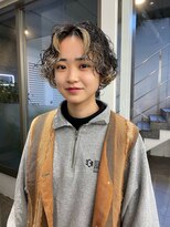 レコ 渋谷(LECO)&nbsp;ブリーチパーマ×コントラストカラー