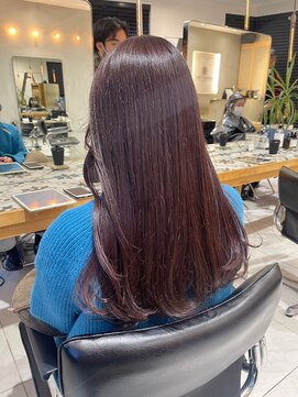 ヘアサロン ガリカ 表参道(hair salon Gallica) 大人似合わせラベンダーココアブリーチなしダブルカラー
