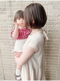 【キッズスペース完備】大人ガーリー 収まりのいいボブ