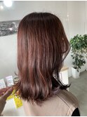 大人可愛い20代30代オススメ♪顔まわりカットピンクカラー◎