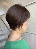 毛先にラインを残したトレンドショート!