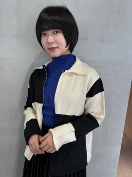 ガリカ 蔵前(Gallica) 【竹之内蔵人】大人似合わせナチュラル黒髪ショートボブ