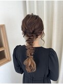 編みおろし 編み下ろしアレンジ お呼ばれヘア デートヘア