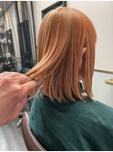 オレンジベージュ　レッドブラウン｜葛西髪質改善｜葛西カラー