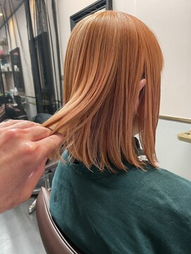 アリ 葛西店(ALi) オレンジベージュ　レッドブラウン｜葛西髪質改善｜葛西カラー