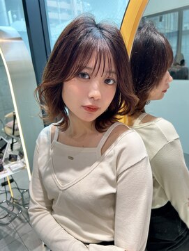 ロンドメリア 天神大名店(Lond Melia) ★くびレイヤー美髪エアリーロング似合わせカットピンクブラウン