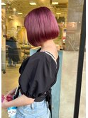 【Special OSAKA】ワインレッドカラーボブ