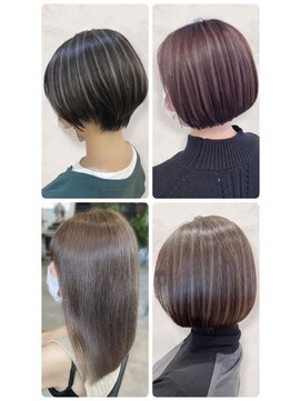 美容室フルール ★縮毛矯正ロング♪コスメストレート髪質改善ココアベージュ