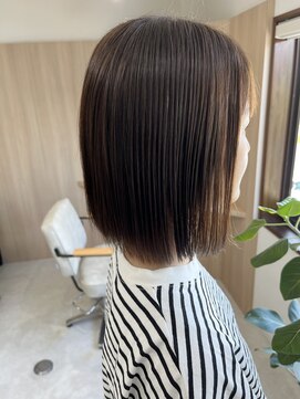 メロウ(mellow) 縮毛矯正×白髪ぼかしカラー