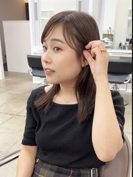 クリアーオブヘアー 池下店(clear OF HAIR) シースルーバング×ミディアムレイヤー