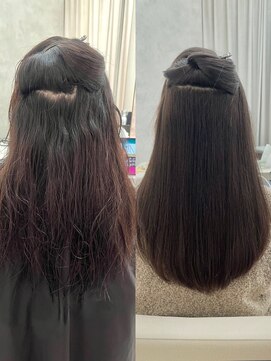シンズ 銀座(sins) 強い癖が悩みのエイジング毛さん、sinsストレートでうるつや髪に