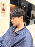 センターパート カルマパーマ 韓国ヘア 鈴木楓竜