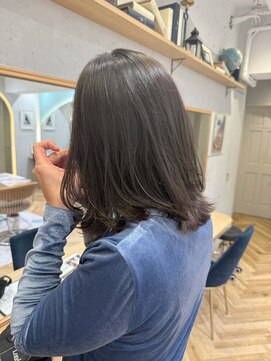 ロンドプランタン 恵比寿(Lond Printemps) ミディアムメルティカラー×レイヤーカット韓国［恵比寿］