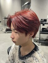 テクト バイアッシュ 吉祥寺店(Tect by Ash)&nbsp;韓国アイドル風センターパートレッドカラー