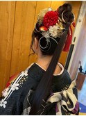 スーパーロングポニーテール☆成人式前撮りヘアセット