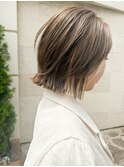 【堀惠】レイヤーボブ透明感カラーインナーカラー吉祥寺20代30代