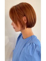 ボンド(hair salon bonD)&nbsp;ミニボブ　×コッパ―ベージュ