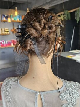 リンダイーロ(Linda Hiro) 【札幌円山】ねじりカチモリ/ヘアセット/結婚式/およばれ