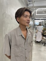 ソーコ 渋谷(SOCO) メンズカットメンズセンターパートニュアンスパーマ渋谷学割