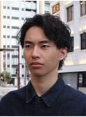 ニュアンスパーマフェザーパーマスパイキーショートメンズパーマ