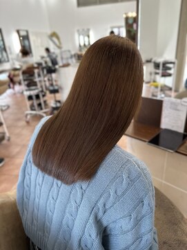 オブジェ ナチュレ(OBJE’T nature) オリーブブラウン×髪質改善カラー【出水裕大】