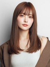 プリモ ココ 鍋島店(Primo coco.)&nbsp;ストレート 髪質改善 アッシュブラウン 透明感カラー 縮毛矯正