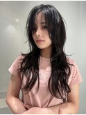 ロングハッシュカット / レイヤーカット