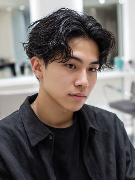 ニュアンスパーマ/フェザーパーマ/メンズカット/メンズマッシュ