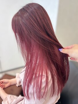 アグ ヘアー ミロ 本厚木店(Agu hair milo) 色落ちまで可愛いピンクカラー×インナー