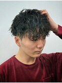 【波巻きスパイラル】ツーブロック×ツイストスパイラルパーマ