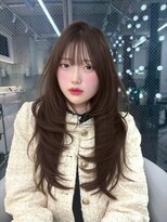 ロンドウル 熊本(Lond ulu)&nbsp;ミディアムヘア/暗めカラー/デザインカラー/韓国ヘア/髪質改善