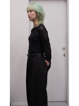 ヴァーディ オモテサンドウ(Vardy omotesando) mint/ブリーチカラー ミント ハイトーンウルフ モード