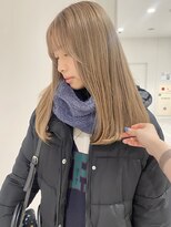 ケンジ 横浜(KENJE) ミルクティーベージュ/ブリーチ/ダブルカラー/くすみカラー