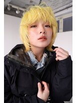 ステップボーンカットオオサカ(STEP BONE CUT OSAKA Via TICK-TOCK) 【ステップボーンカット】ネオンイエロー/レイヤーボブ