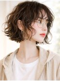原宿大人ボブパーマスパイラルパーマ外国人風パーマウェーブヘア
