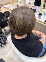 アッシュ 仙川店(Ash)&nbsp;【肌くすみを飛ばす・白髪ぼかし】大人の艶ベージュショート仙川