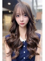 リークフー(Ree cu fuu) 韓国風くびれレイヤーカットハッシュカットミルクブラウン