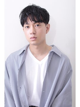 リメル 奥沢自由が丘店(Remel) スーツ短髪ツーブロック束感パーママッシュ黒髪ナチュラル