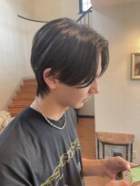 ラポール 蟹江(RAPPORT) 【メンズ】清潔感◎韓国風サイドパートで好印象スタイル