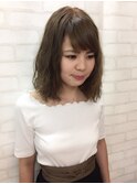 大人可愛いレイヤー☆切りっぱなしをアレンジ♪ 前髪パーマ☆