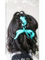 ディー エメ(D-aimer-)&nbsp;編み込みハートのハーフアップ