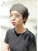 [Laulea★女性限定サロン]黒髪ショートにパーマ