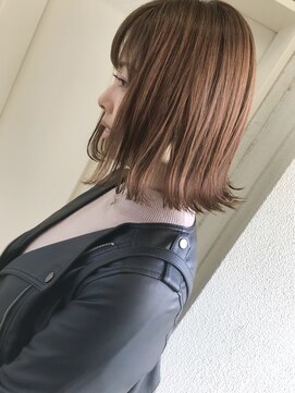 ヘアーデザイン シュシュ(hair design Chou Chou by Yone) ココアブラウンベージュ×外ハネボブ♪